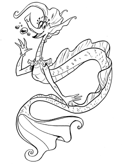 500x675 Sea Serpent Mermaid Tumblr