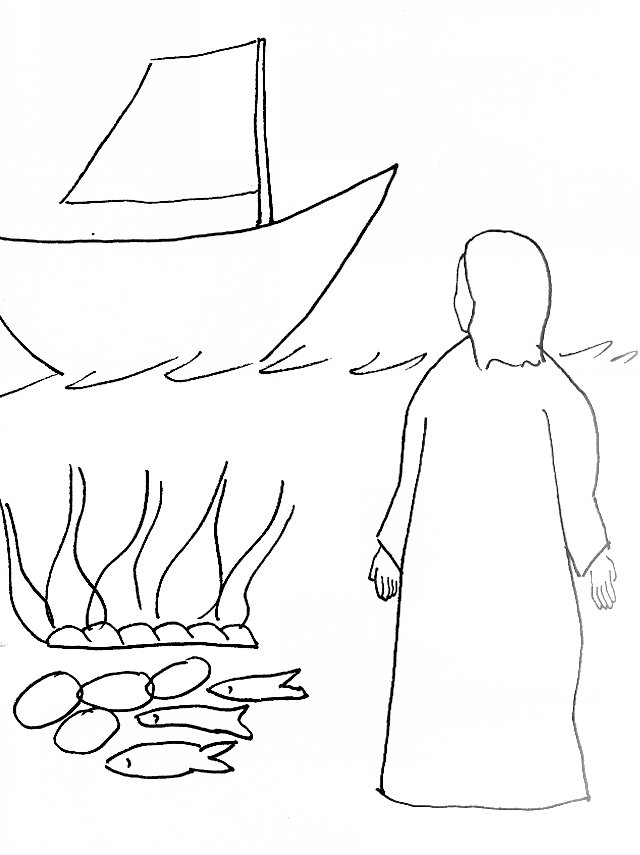 640x855 Bible Story Coloring Page For Risen Jesus