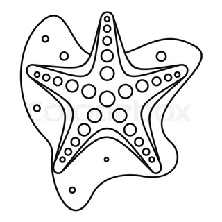 320x320 Sea Star Icon. Simple Illustration Of Sea Star Vector Icon For Web