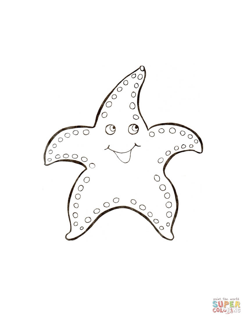 850x1100 Star Fish Coloring Page Free Printable Coloring Pages