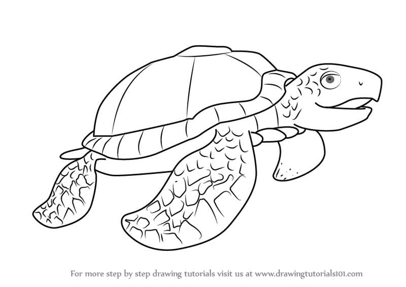 800x565 Step By Step How To Draw Mrs. Archelon From Dinosaur Train