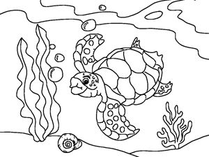 300x225 Underwater Coloring Pages