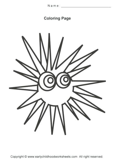 442x621 Sea Urchin Coloring Page Color Pencil Sculptures Inspired By Sea