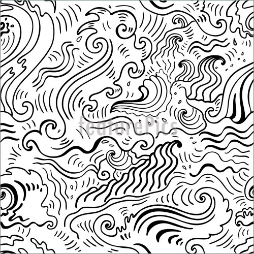500x500 Sea Waves. Seamless Background Cover Ideas For My Next Book