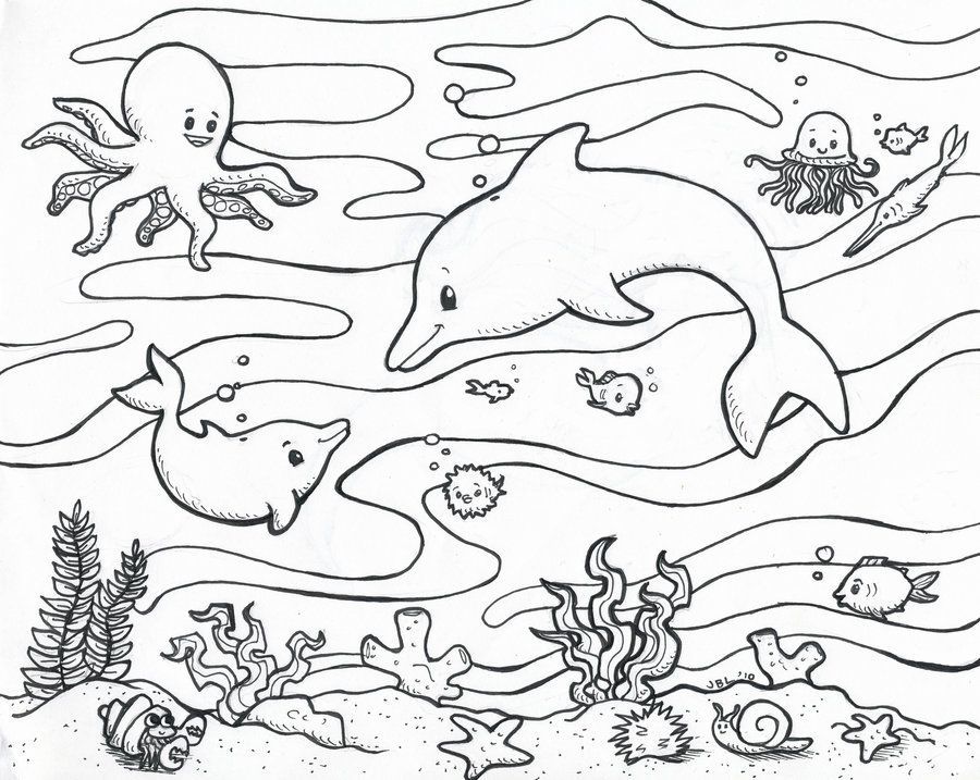 900x717 Sea World Coloring Pages Free Coloring Page For Kids