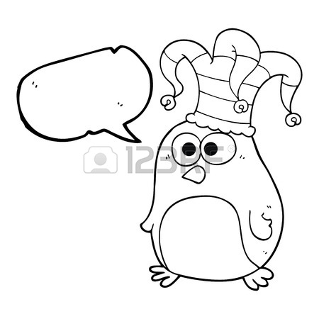 450x450 Freehand Drawn Black And White Cartoon Seagull Royalty Free