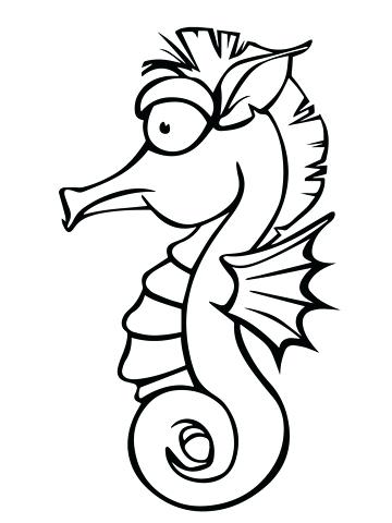 360x480 Seahorses Coloring Pages Seahorse Coloring Pages Seahorse Coloring
