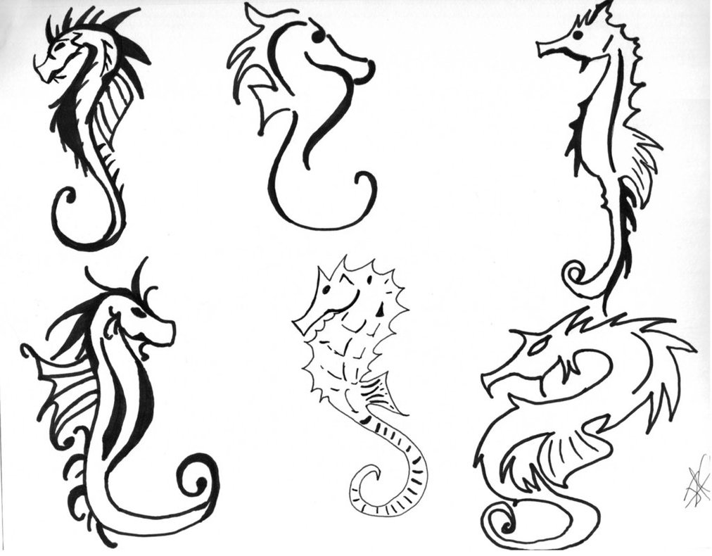 1012x790 Drawn Seahorse Dragon