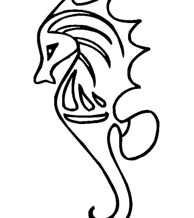 800x900 Seahorse And Mermaid Coloring Pages Drawing For Kids Seahorses