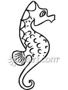 225x300 Easy Seahorse Drawing