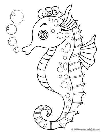 364x470 Successful Seahorse Coloring Pages Hellokids Com