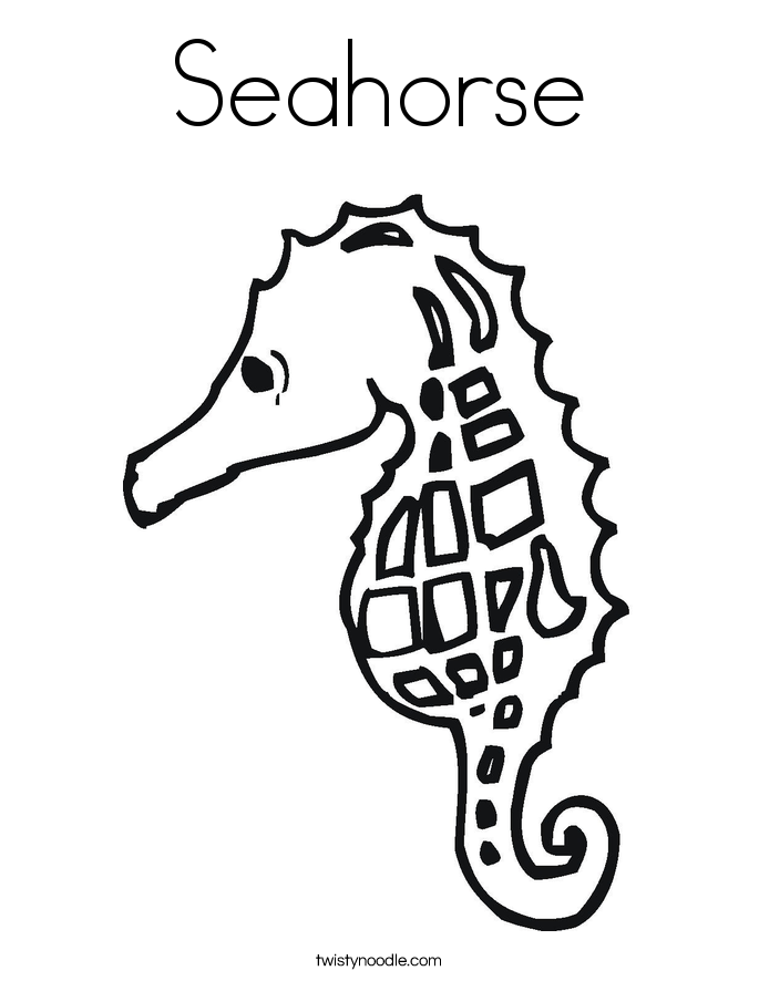 685x886 Great Seahorse Coloring Page Free Downloads Fo