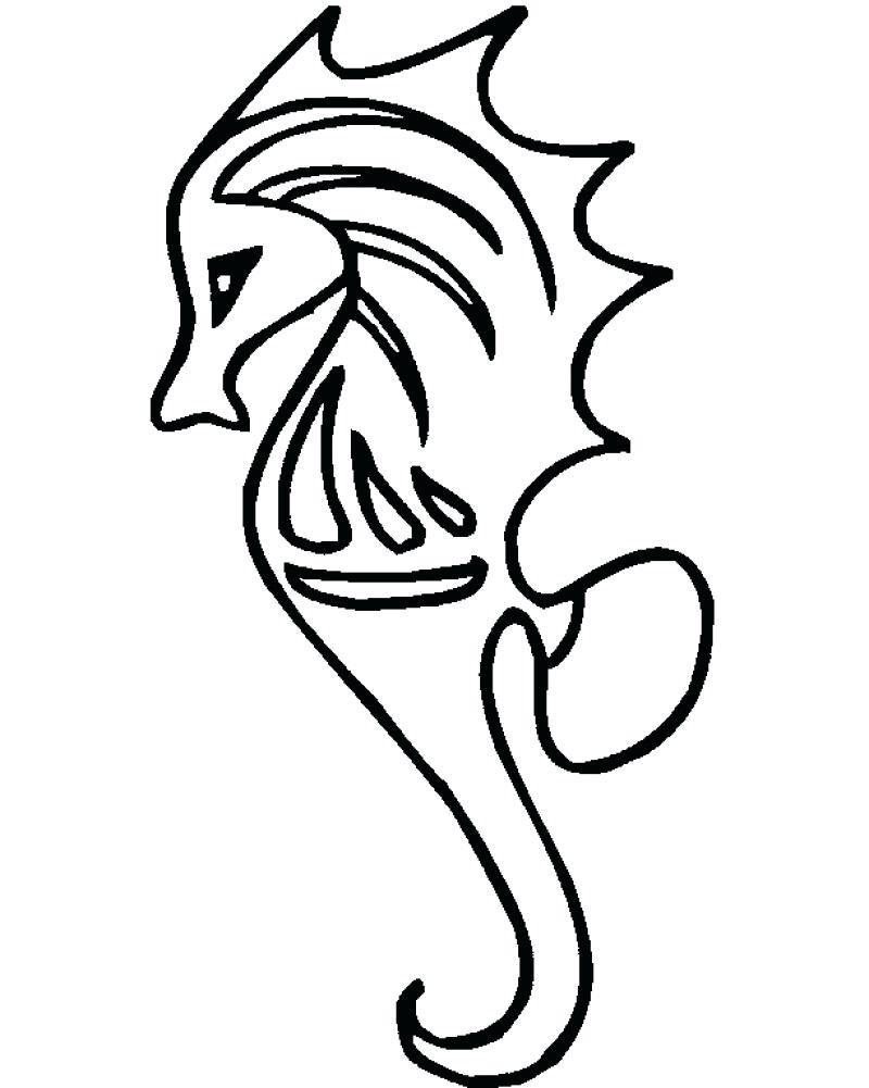 800x1001 Seahorse Coloring Pages For Kids To Print Tags Seahorse Coloring
