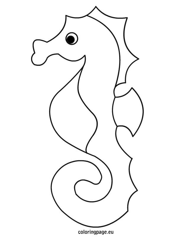 595x804 Seahorse Coloring Pages