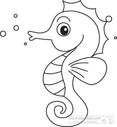 236x255 Seahorse Clipart Outline Collection