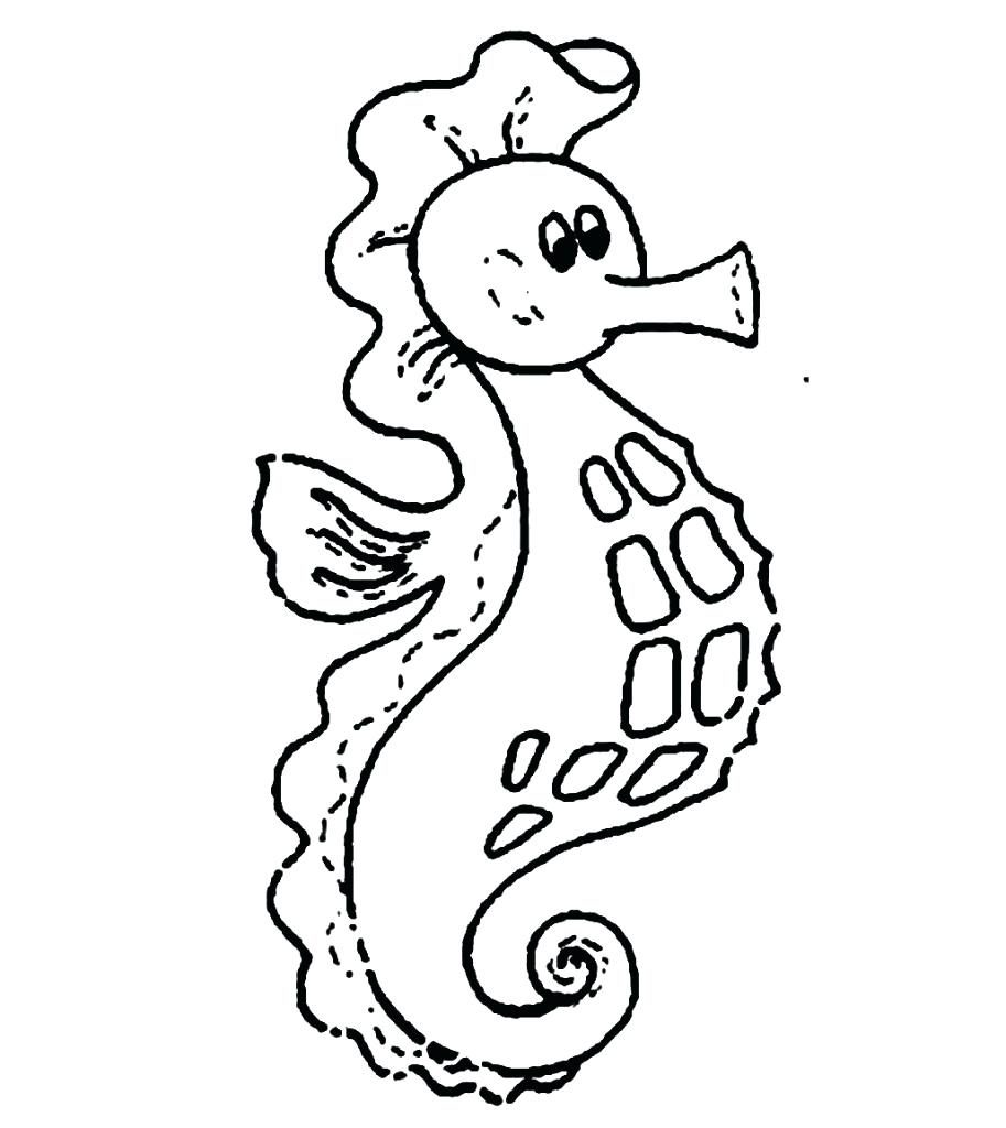913x1024 Download Seahorse Animal Coloring Sheets Seahorses Pages Free