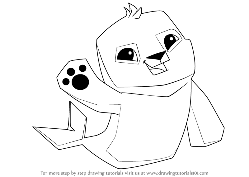 800x568 Learn How To Draw Seal From Animal Jam (Animal Jam) Step By Step