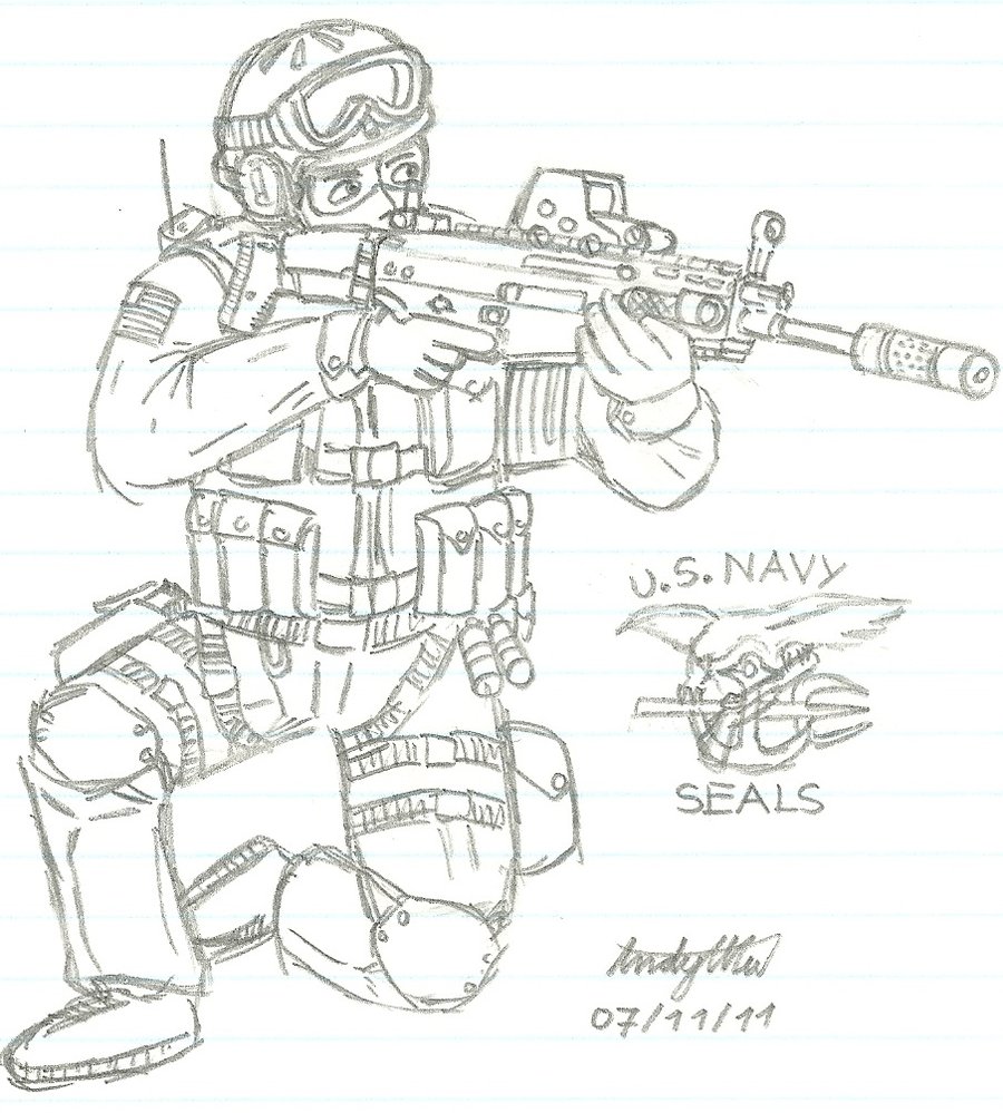 900x999 Us Navy Seal Team 6 By Ndtwofives