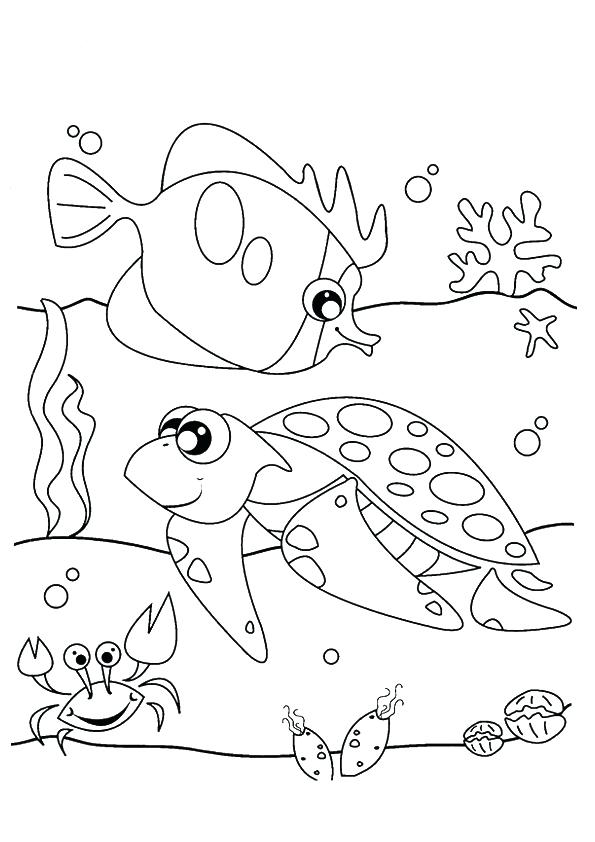 595x842 Coloring Pages Under The Sea Under The Sea Coloring Pages
