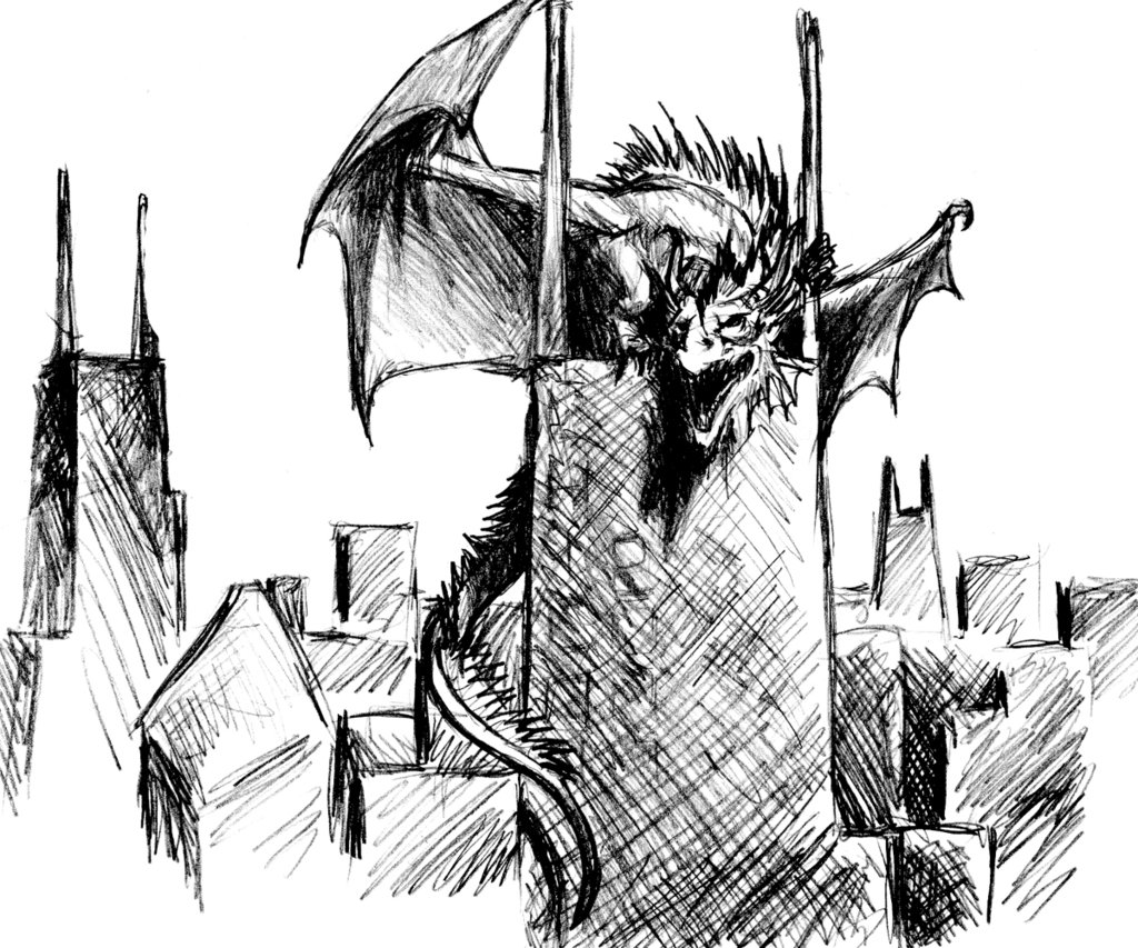 1024x853 Sears Tower Dragon By Aircool66