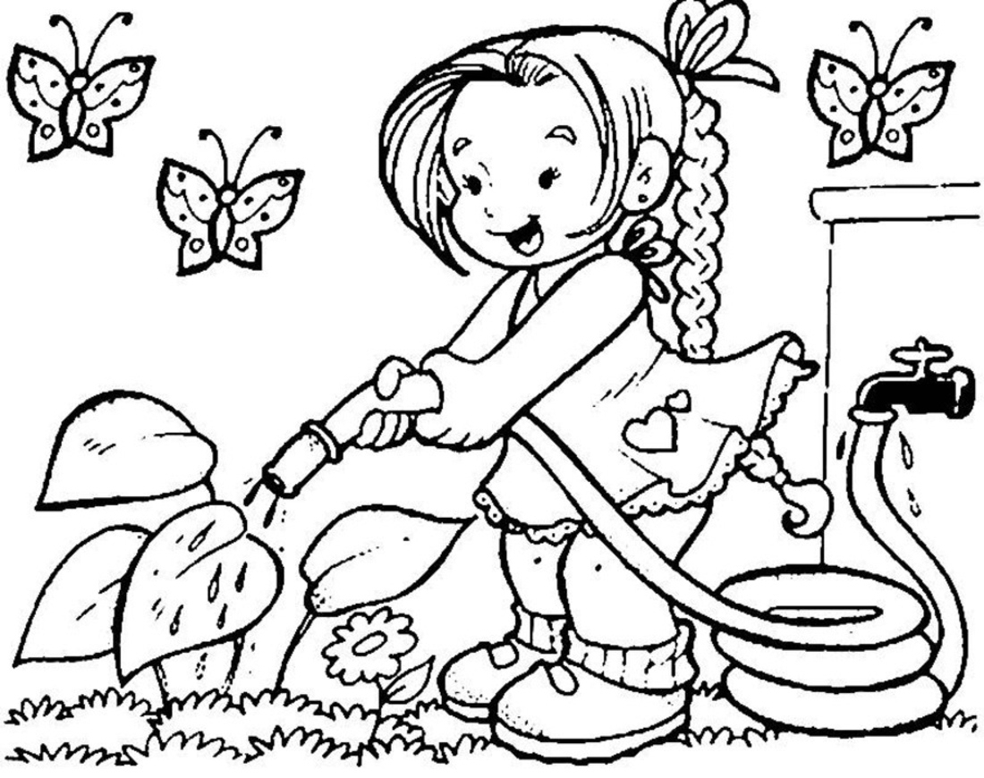 1100x870 Pencil Drawing Picture For Kids Pencil Drawing Of Spring Season