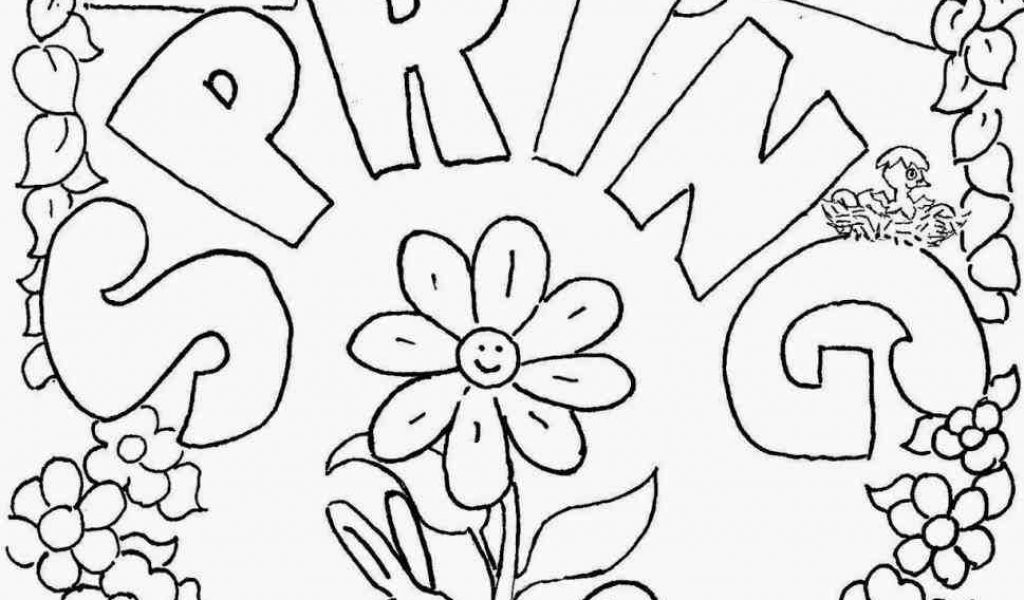 1024x600 The Images Collection Of Printable Pages Kids And Flowers Coloring
