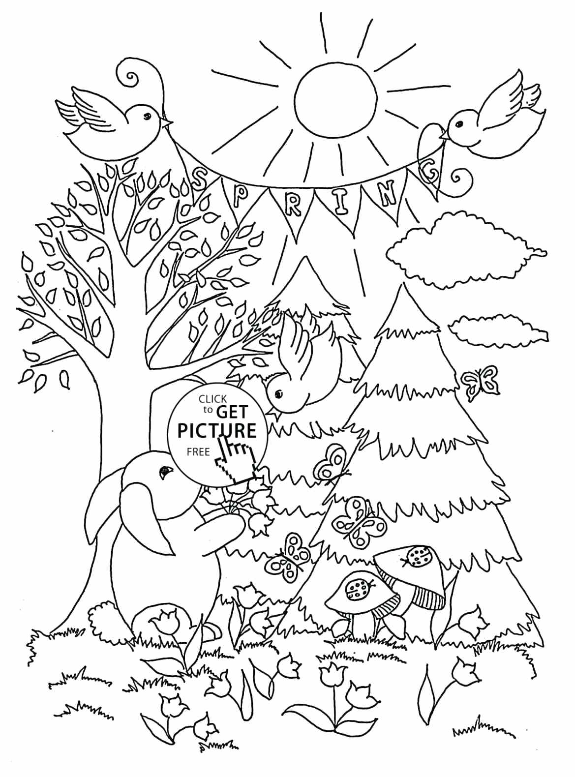 1169x1580 Coloring Spring Season Coloring Pages