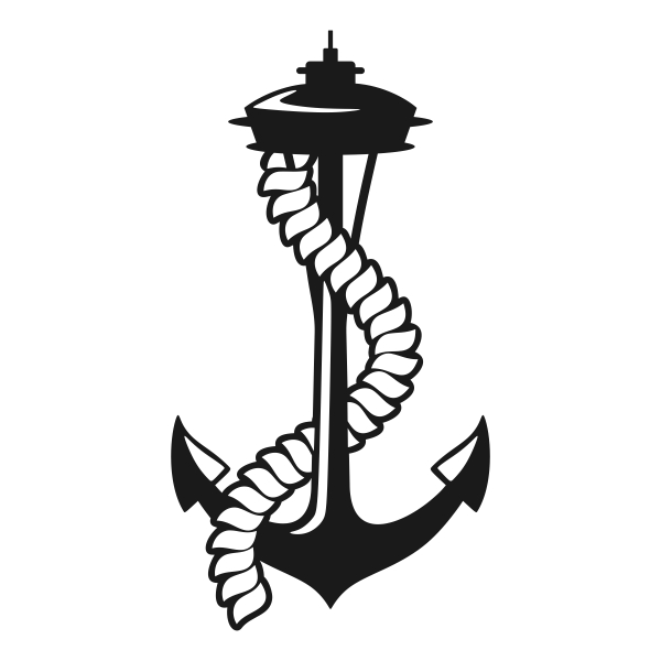 600x600 Seattle Space Needle Anchor Svg Cuttable Designs
