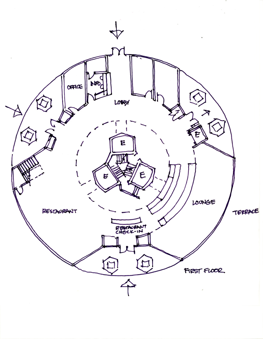 Seattle Space Needle Drawing at GetDrawings | Free download