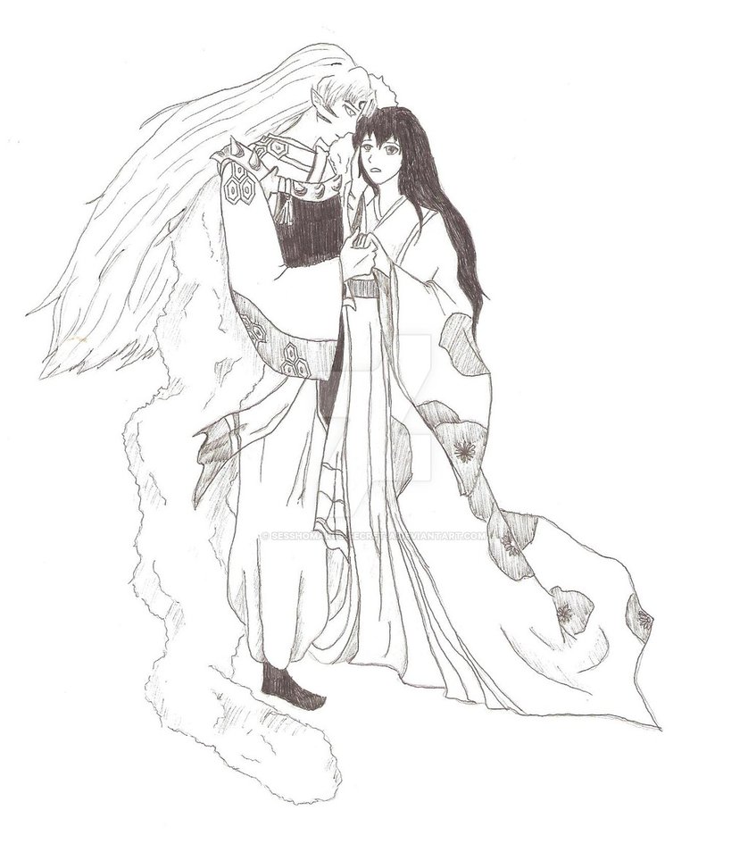 838x954 The Hime Tradition Sketch By Sesshomarus Secret