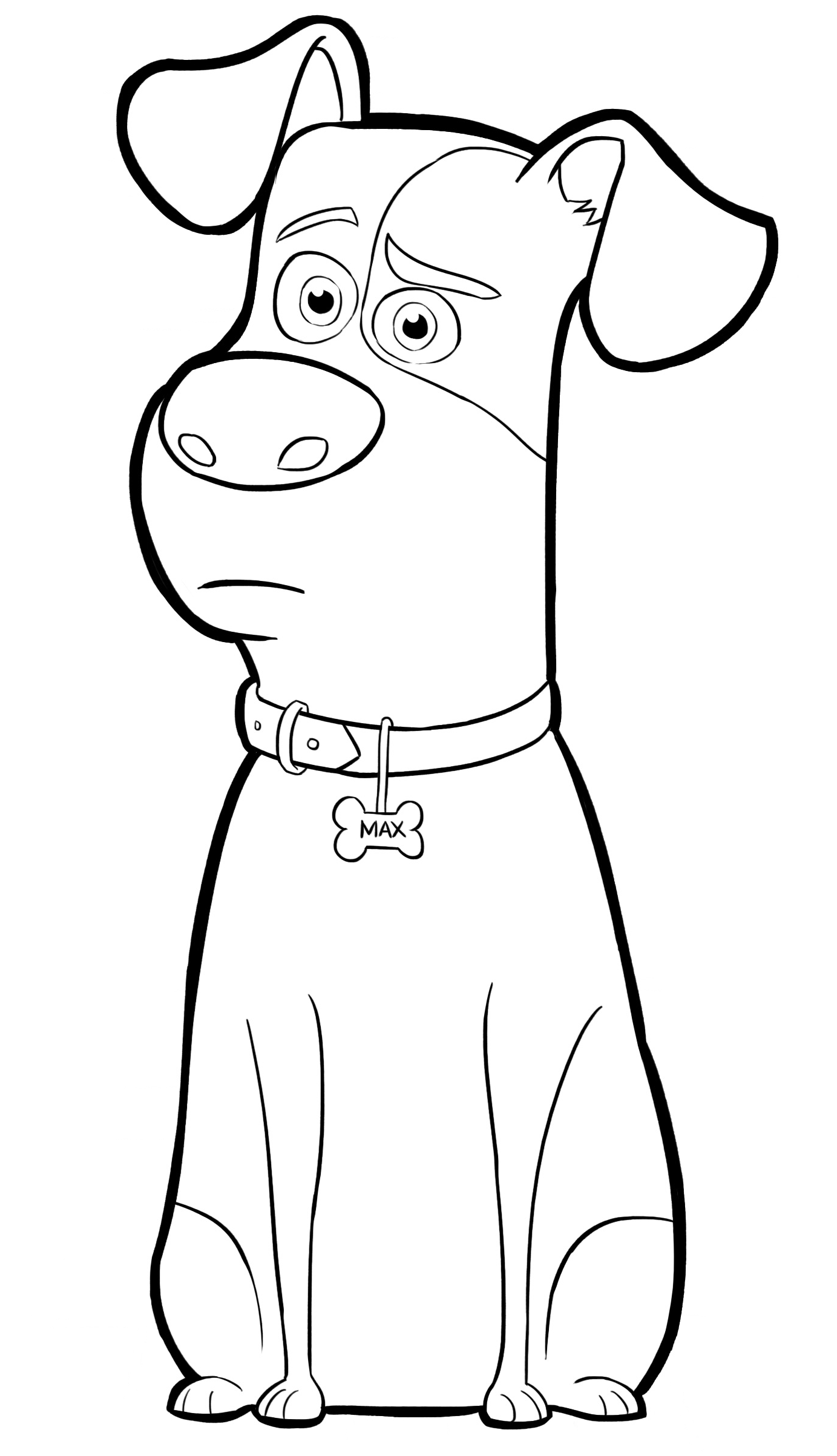 1383x2406 Max From The Secret Life Of Pets Coloring Page Skylars 2nd