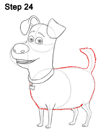 404x523 How To Draw Max From The Secret Life Of Pets