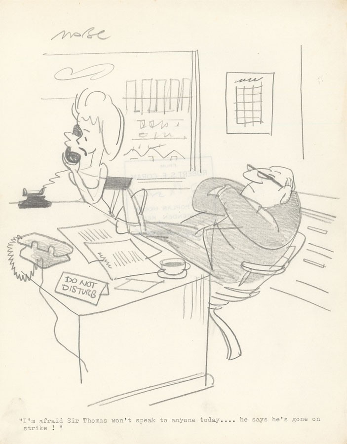 703x900 Robert S. E Coram (Maroc) Mid 20th Century Pen And Ink Drawing