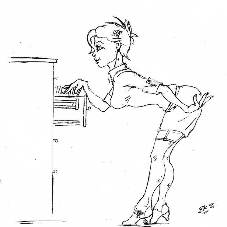 746x746 Sexy Secretary By Bkdesign