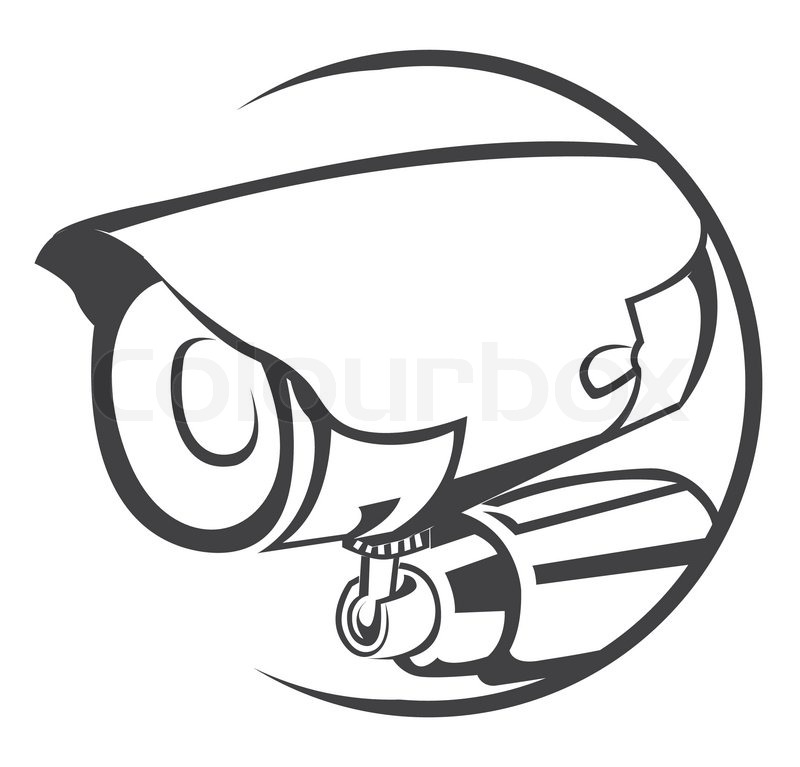 800x767 Security Camera Symbol Stock Vector Colourbox