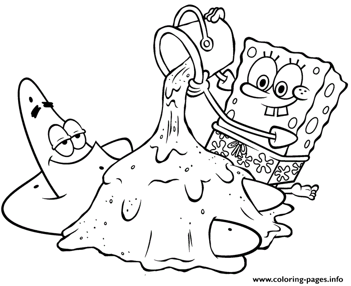700x570 Security Spongebob Coloring Pages Speaks