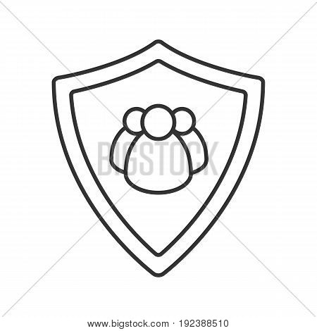 450x470 Users Protection Linear Icon. Thin Vector Amp Photo Bigstock