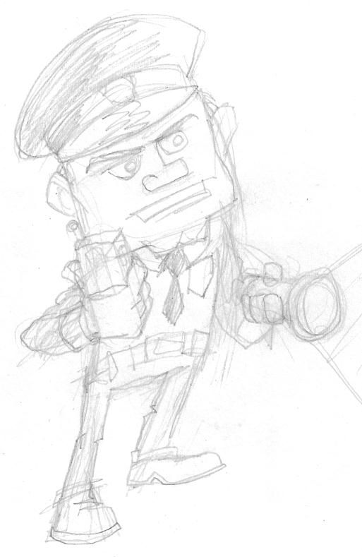 513x789 Cartoon Security Guard Pencil Drawings Cartoon