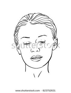 236x308 Face Of Surprised Girl With Her Mouth Open, Hand Drawn Vector