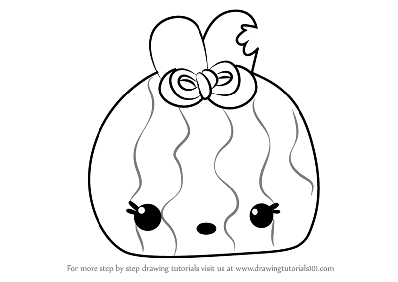 800x567 Learn How To Draw Melony Seeds From Num Noms (Num Noms) Step By