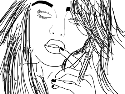 400x300 Selena Gomezoutline By Deathnotebabyy