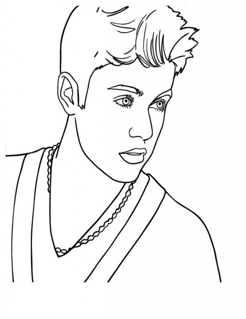 791x1024 Justin From Wizards Of Waverly Place Coloring Page Bieber