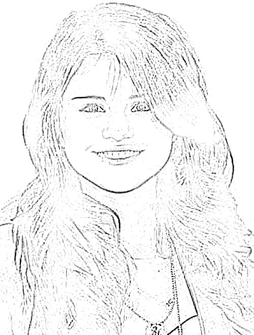 500x660 Selena Gomez Celebrity Sketch