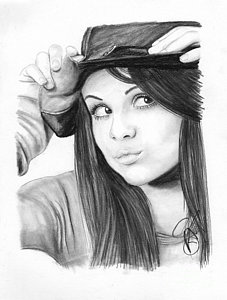 227x300 Selena Gomez Drawing By Rosalinda Markle