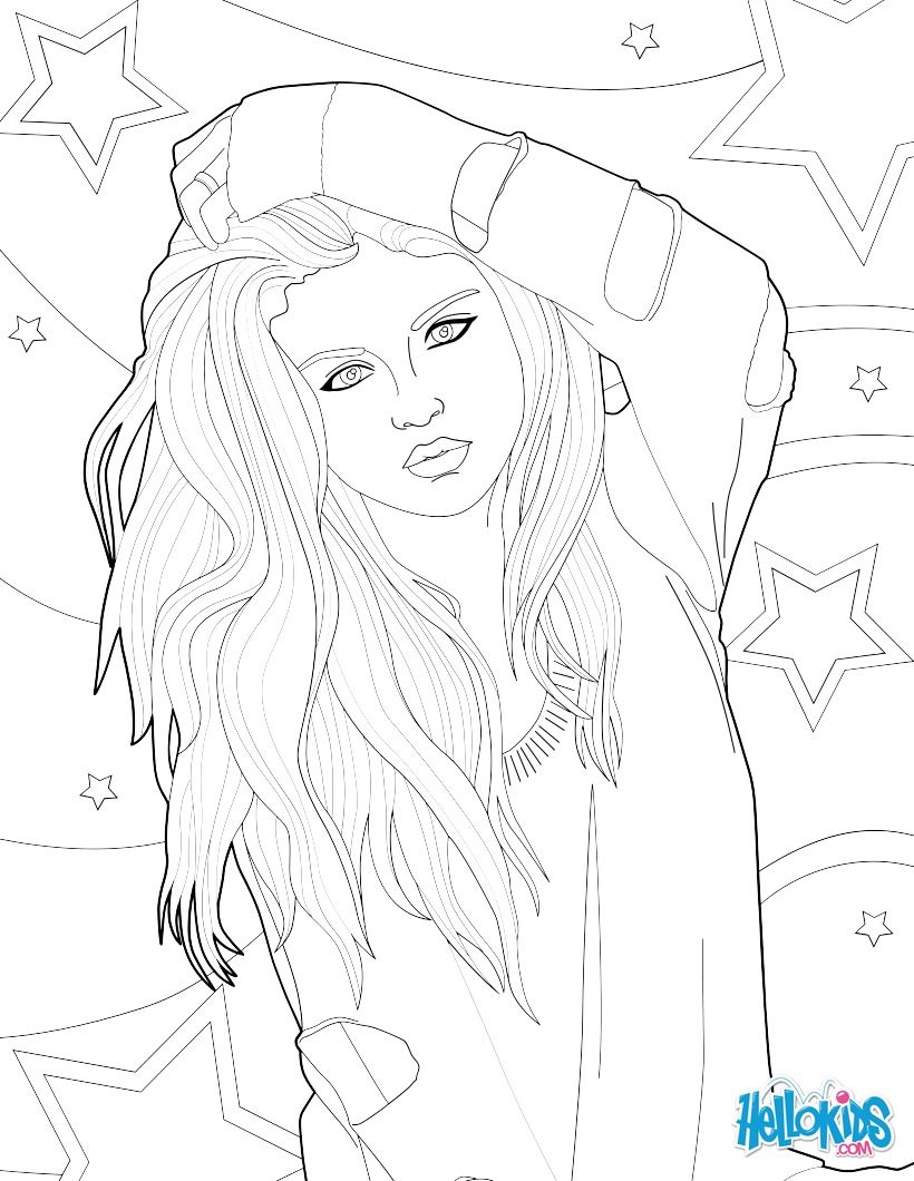 820x1060 Selena Gomez Coloring Pages, Free Online Games, Videos For Kids