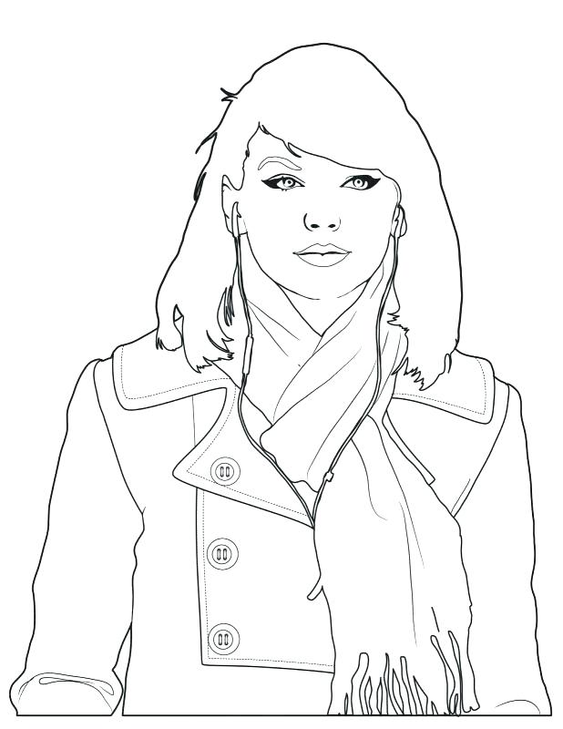 618x800 Selena Gomez Coloring Pages