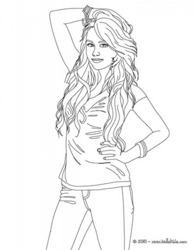 660x853 Selena Gomez Coloring Pages For Kids