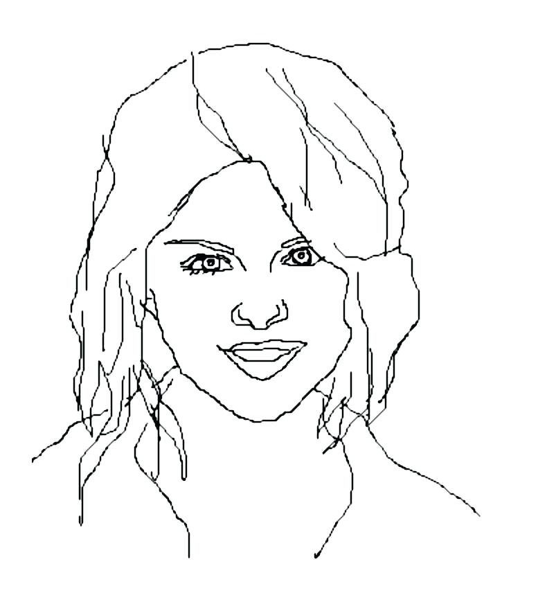 777x853 Selena Gomez Coloring Pages Kids Coloring Sheets Fashion Style