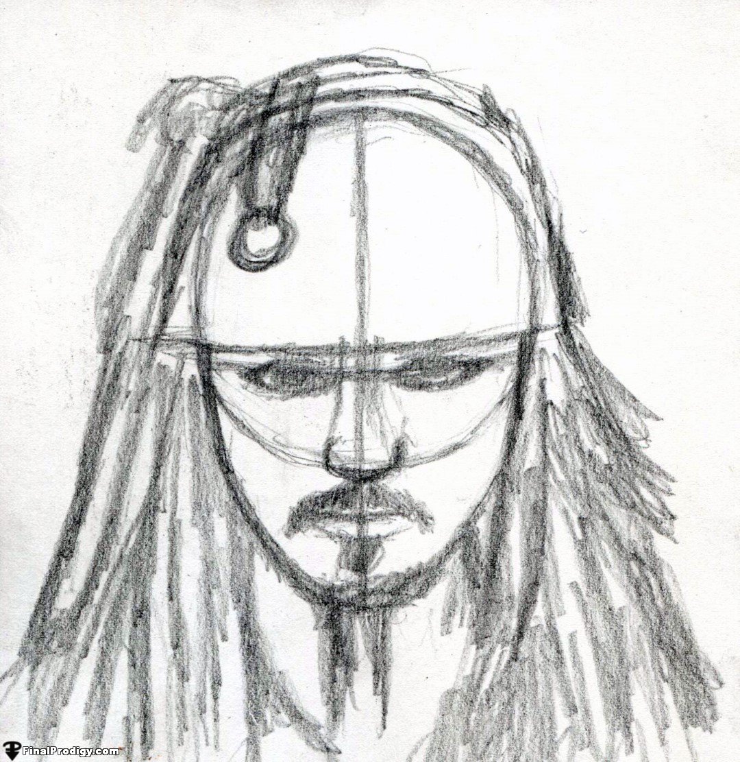 1080x1111 How To Draw Captain Jack Sparrow