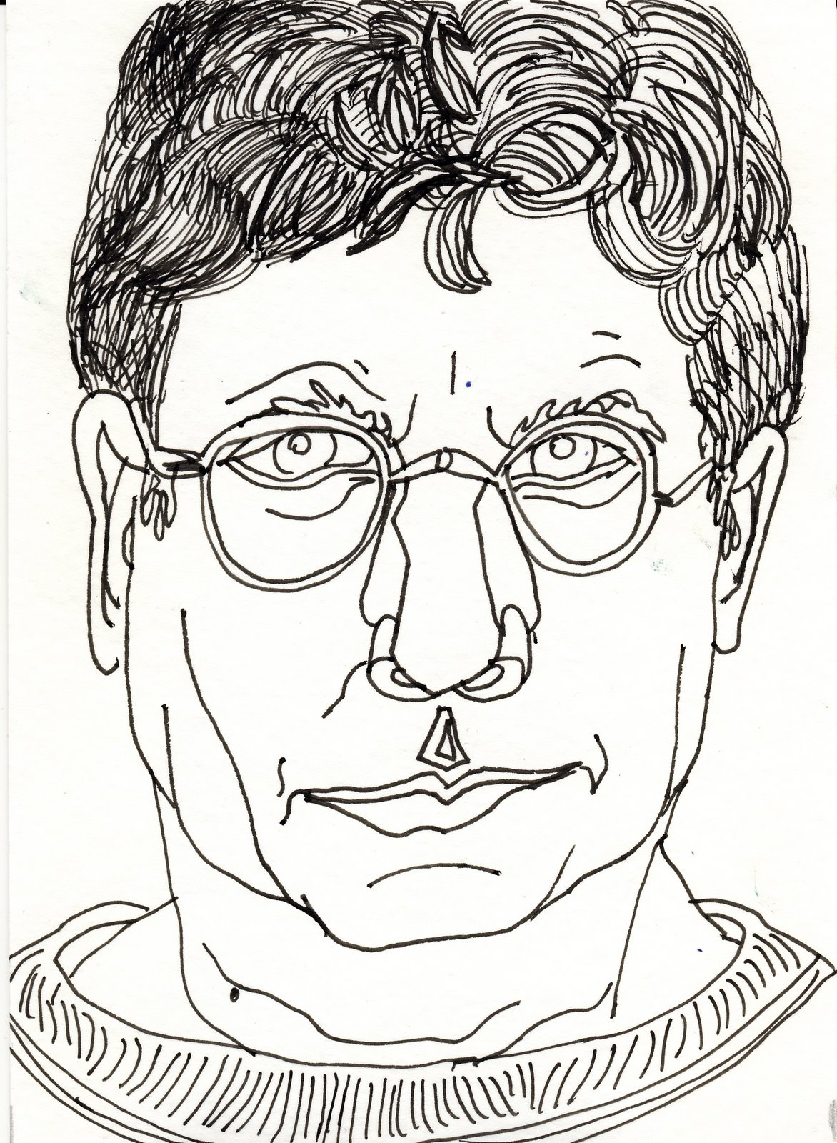 1172x1600 Self Portrait Line Drawing The Daily Portrait Project Of Julia Kay